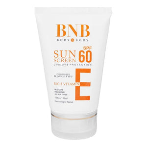 Sun Block Sun Scream | BNB | SPF60 Vitamin E | UVA / UVB Shield for All Skin Types | Protect Your Skin - 120ml